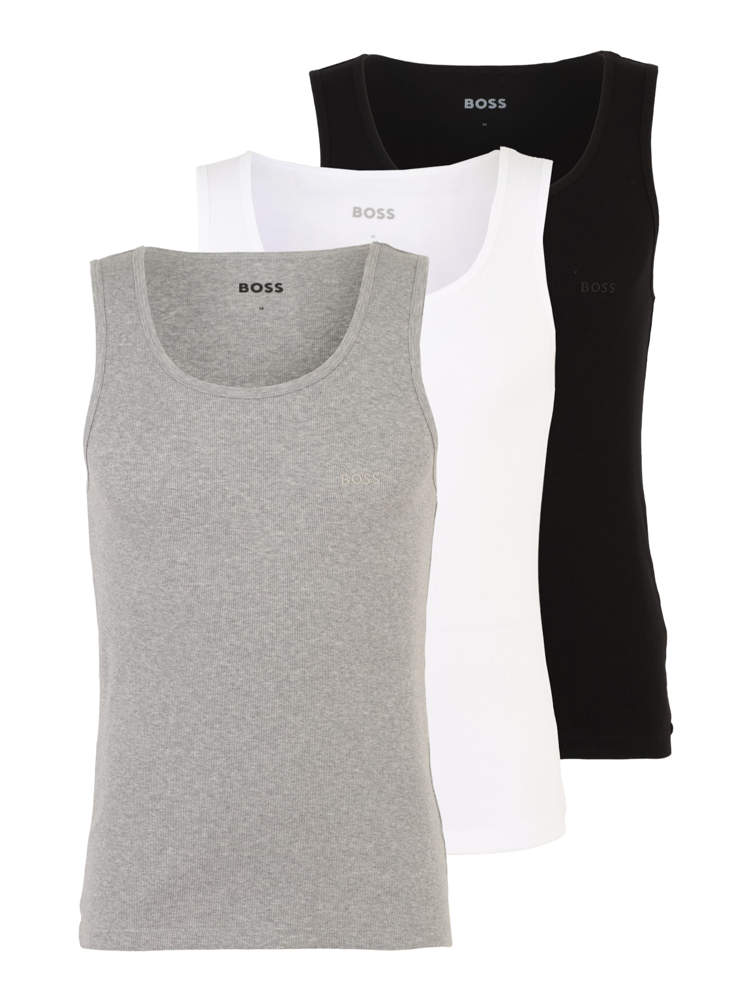 Maglietta intima di BOSS in grigio: frontale