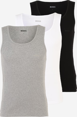 Maglietta intima di BOSS in grigio: frontale
