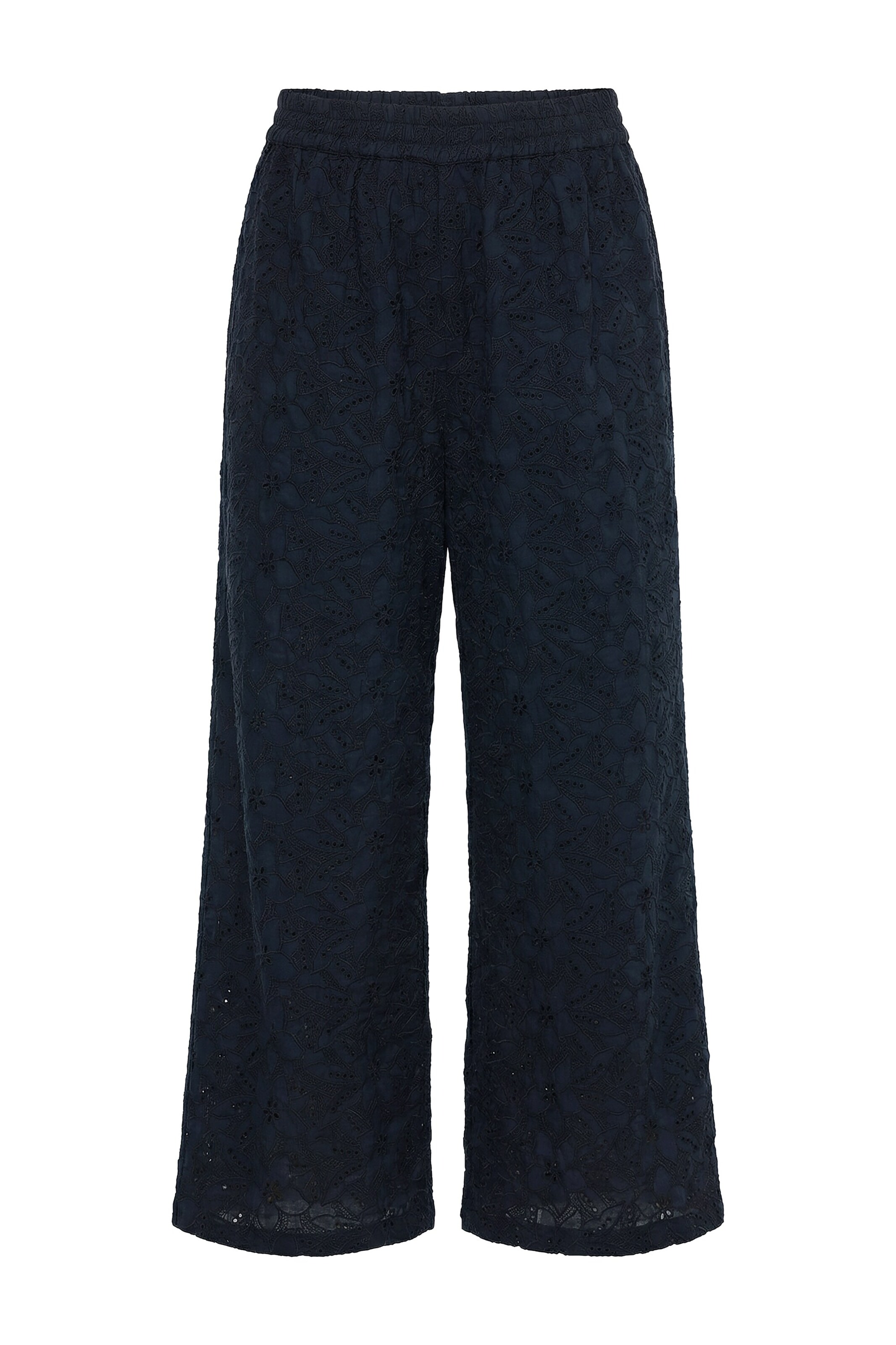 Studio Untold Wide leg Trousers in Black: front