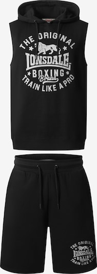 LONSDALE Jogging komplet 'Shotley' u crna / bijela, Pregled proizvoda