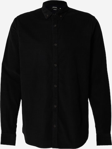 Coupe regular Chemise 'Ryan' INDICODE JEANS en noir : devant