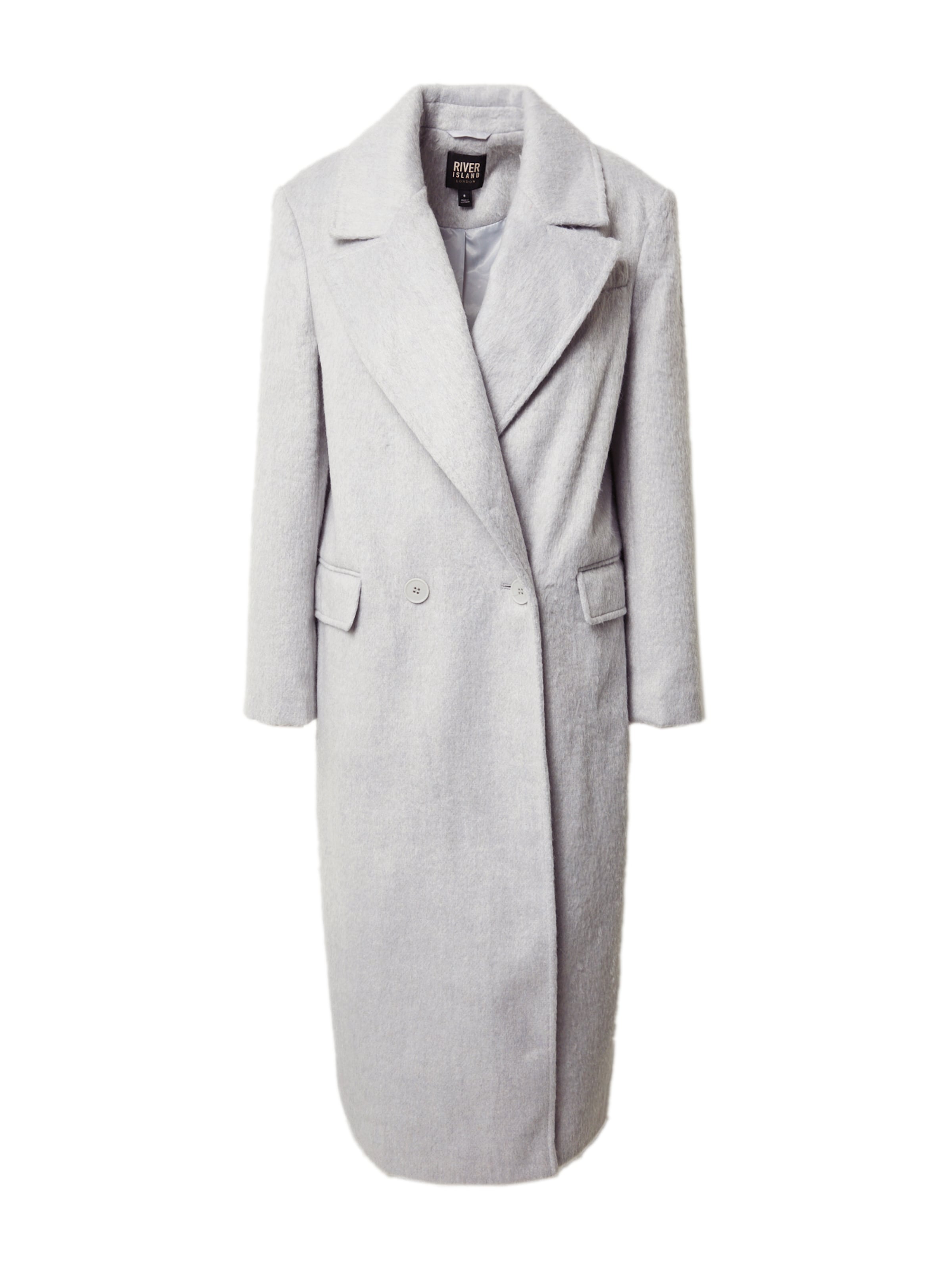 River Island Mantel in Grau: Vorderseite
