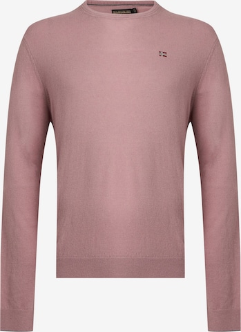 Pull-over 'DAMAVAND' NAPAPIJRI en rose : devant
