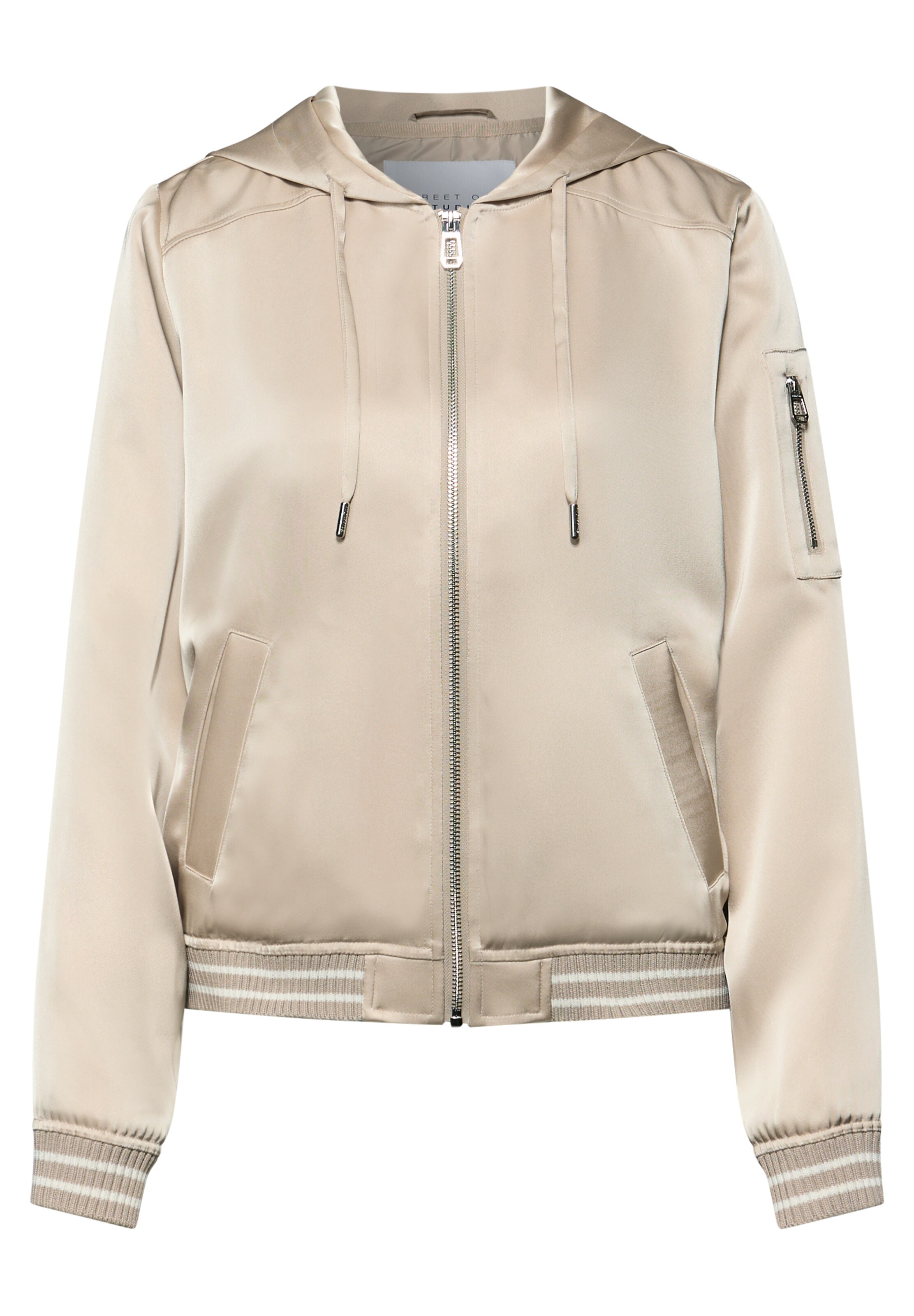 Street One Studio Between-Season Jacket in Beige: front