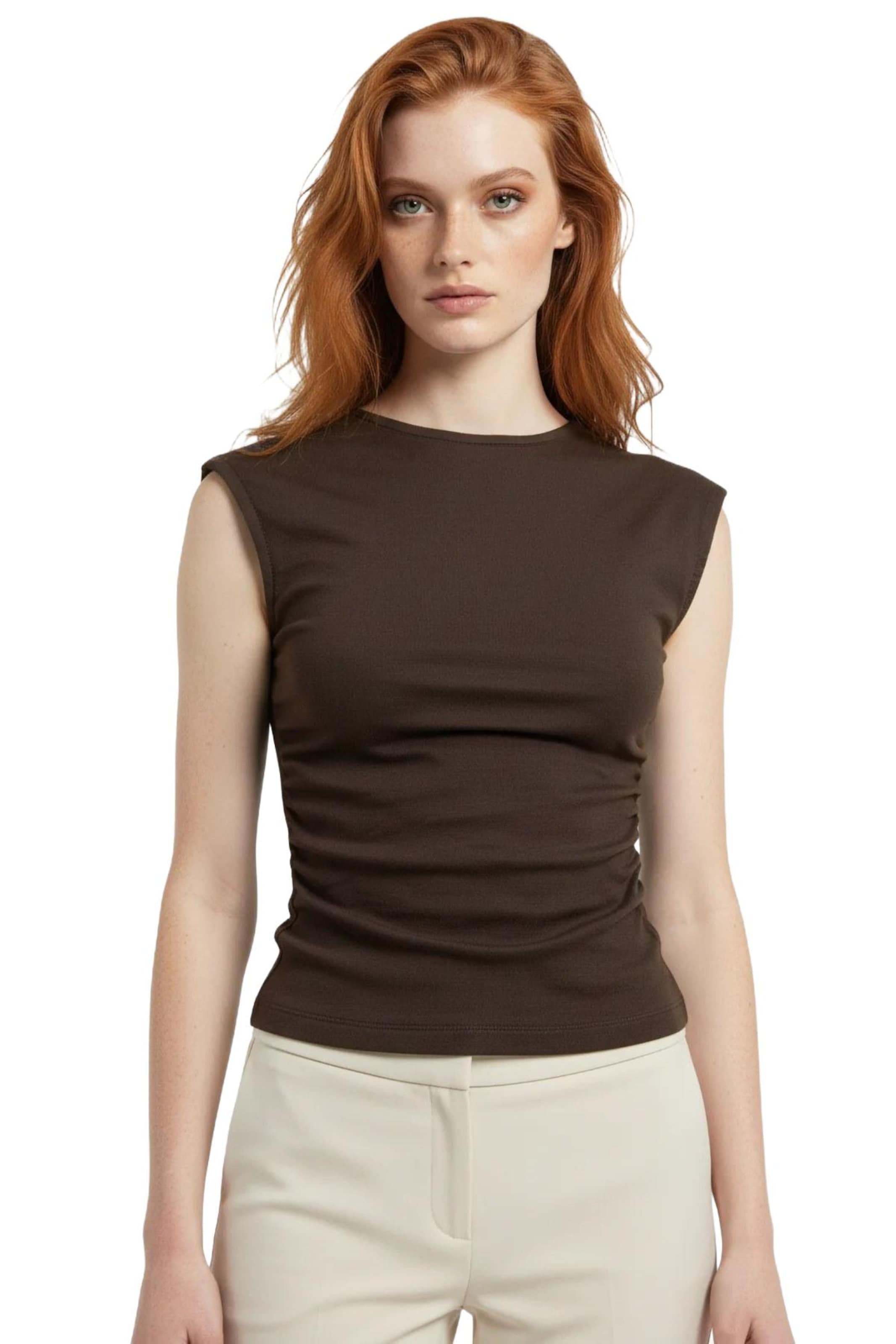 Haut No Matter What en marron : devant