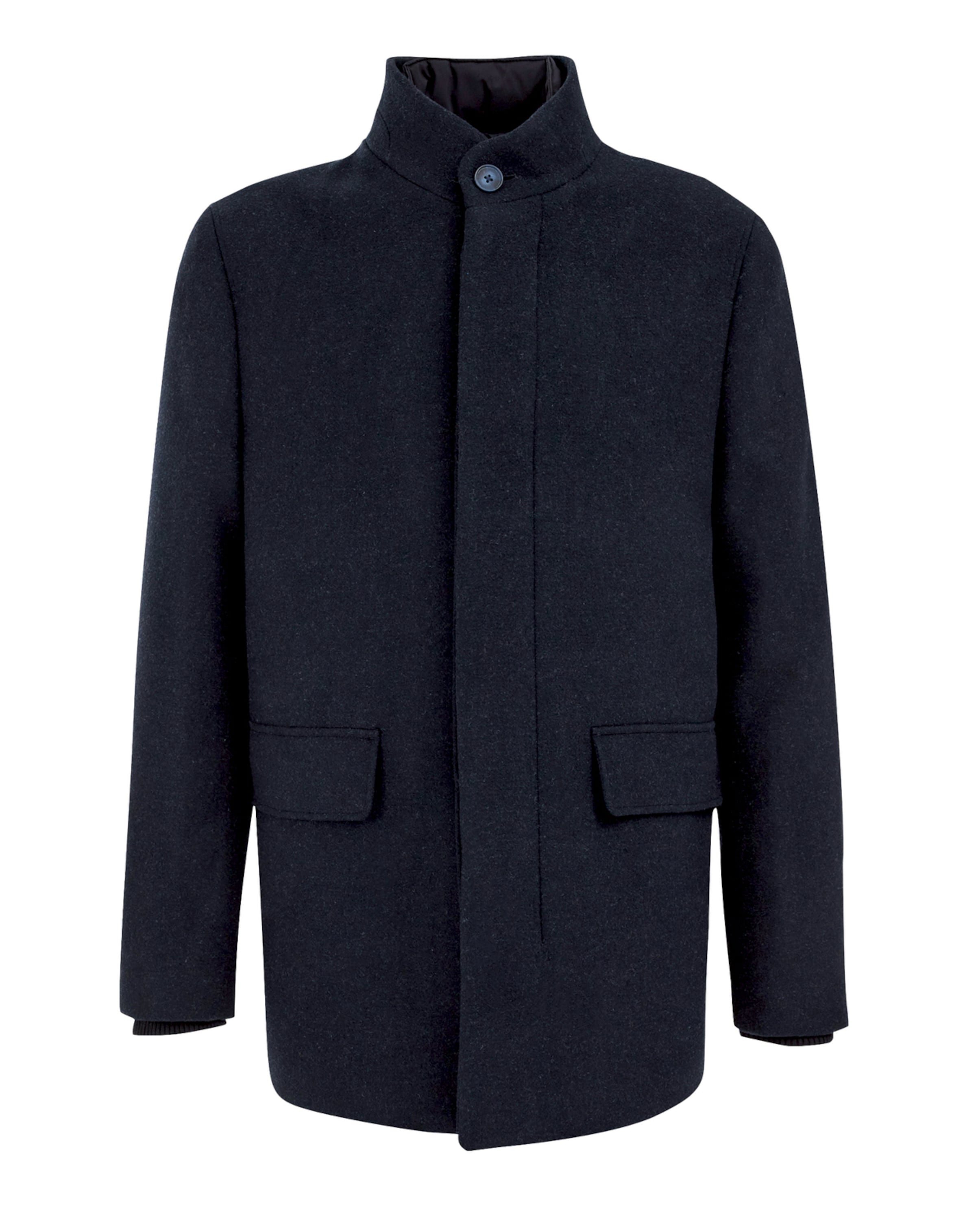 WE Fashion Přechodný kabát – modrá: přední strana