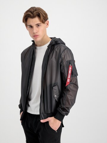 juoda ALPHA INDUSTRIES Demisezoninė striukė