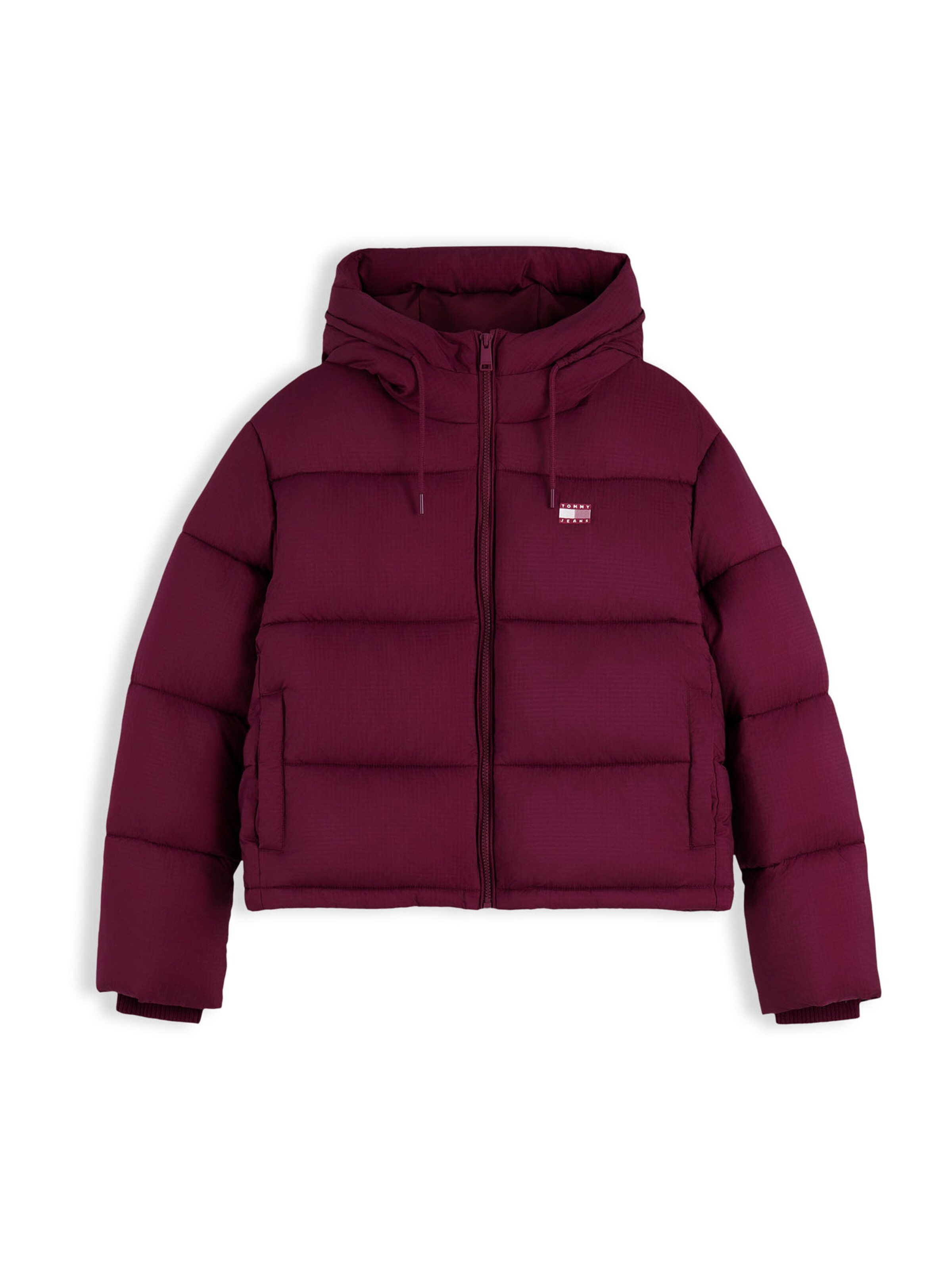 Tommy Jeans Zimná bunda - Fialová: predná strana