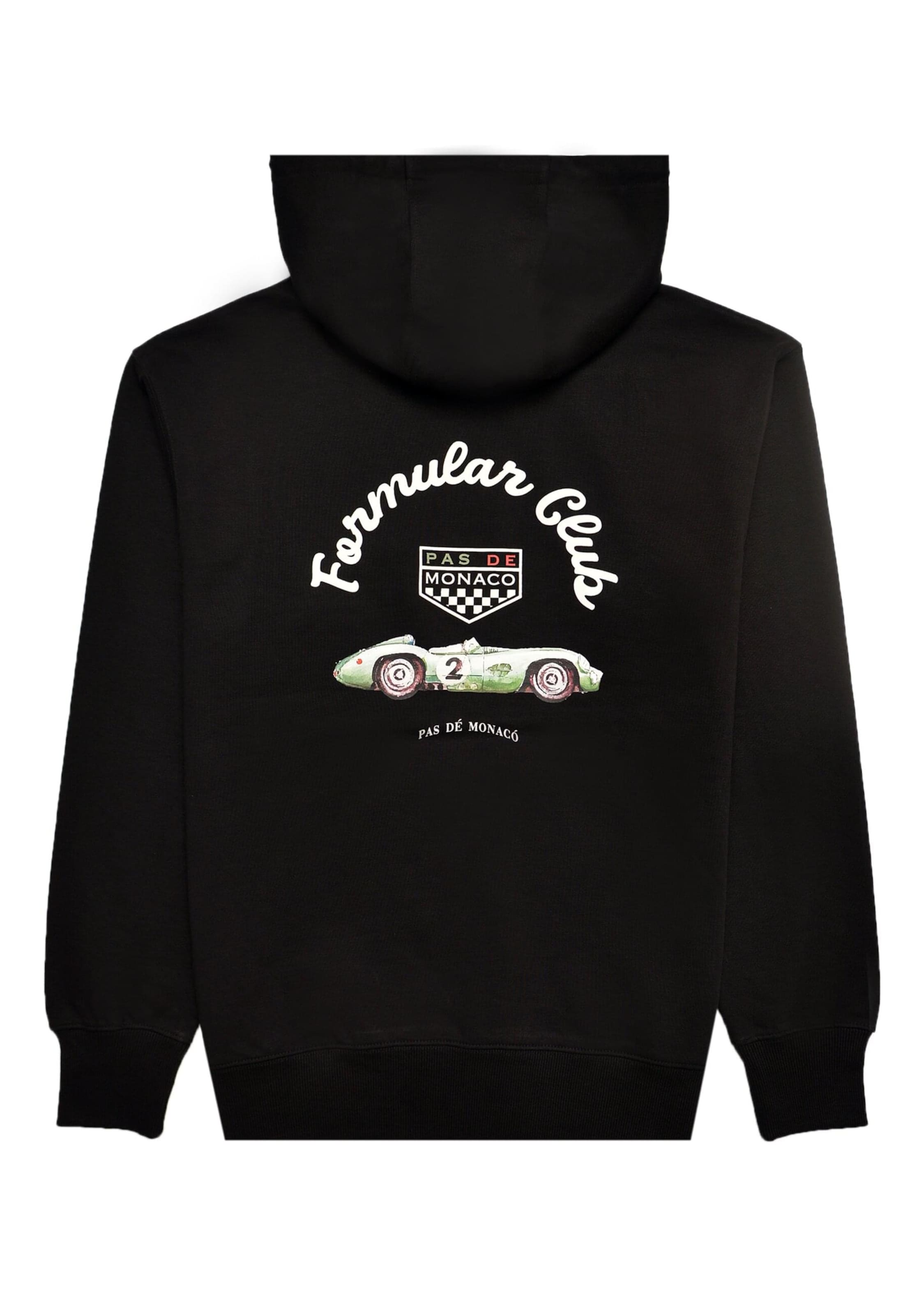 Pas De Monaco Sweatshirt 'Formular Club' in Black