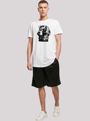 T-Shirt 'Basketball Splash Sport' F4NT4STIC en blanc