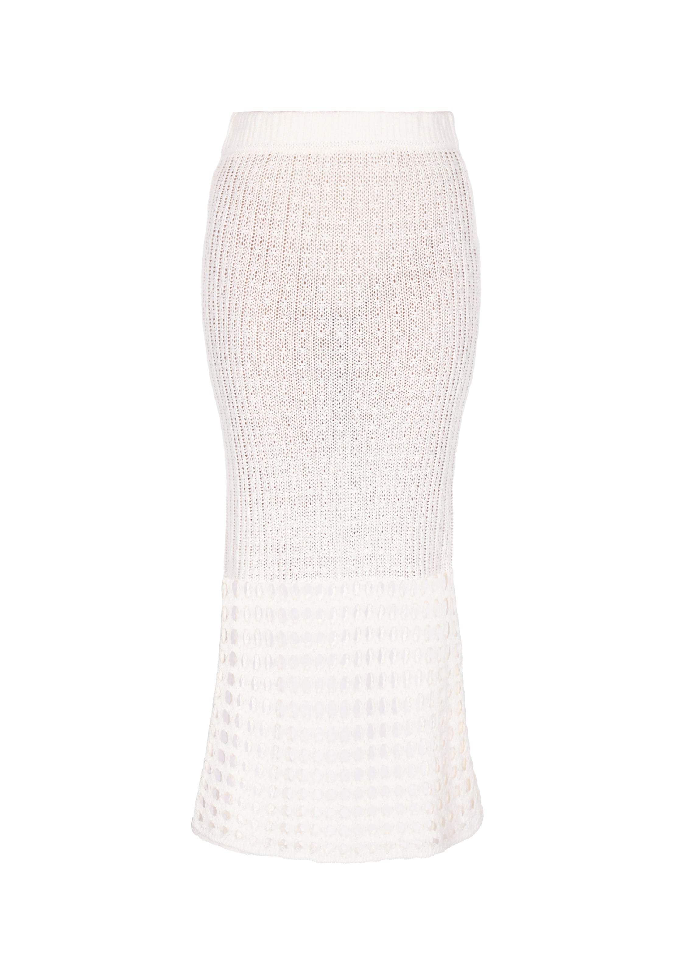 IZIA Rock 'Boho' in Weiß: Vorderseite