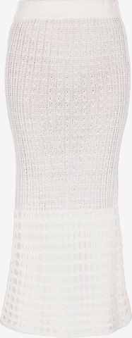 Jupe 'Boho' IZIA en blanc : devant