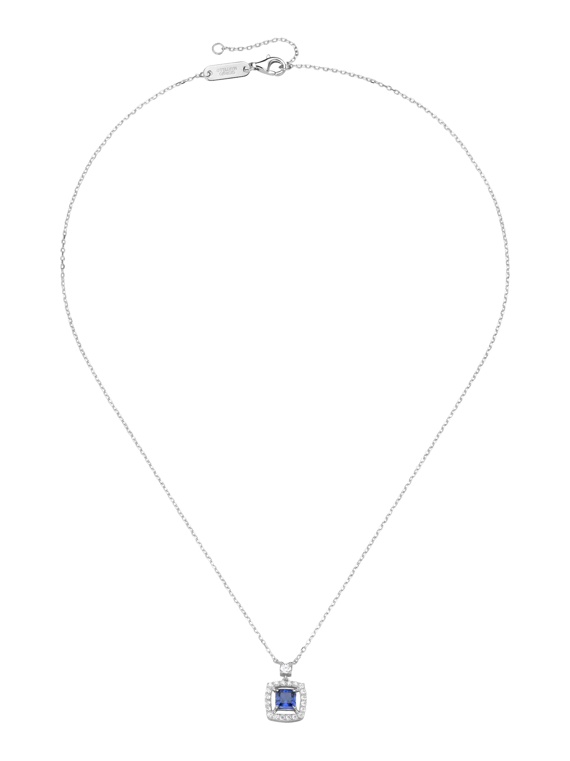 Collana di Giorgio Martello Milano in blu: frontale