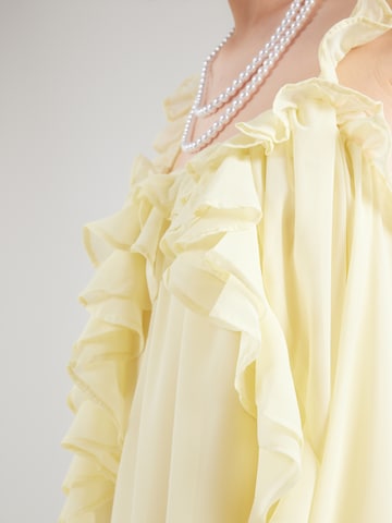 YAS - Vestido de gala 'YASCHIFFA' en amarillo