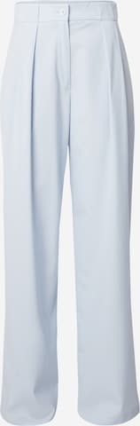 Wide leg Pantaloni con pieghe di UNITED COLORS OF BENETTON in blu: frontale