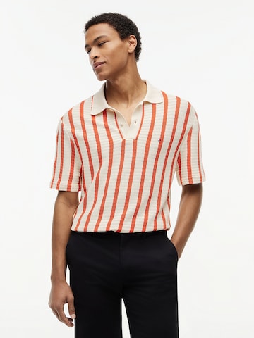 T-Shirt TOMMY HILFIGER en orange : devant