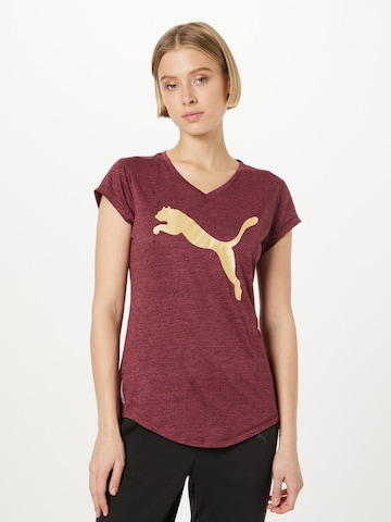 T-shirt fonctionnel PUMA en violet : devant