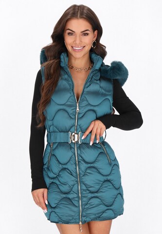 faina - Colete em verde: frente