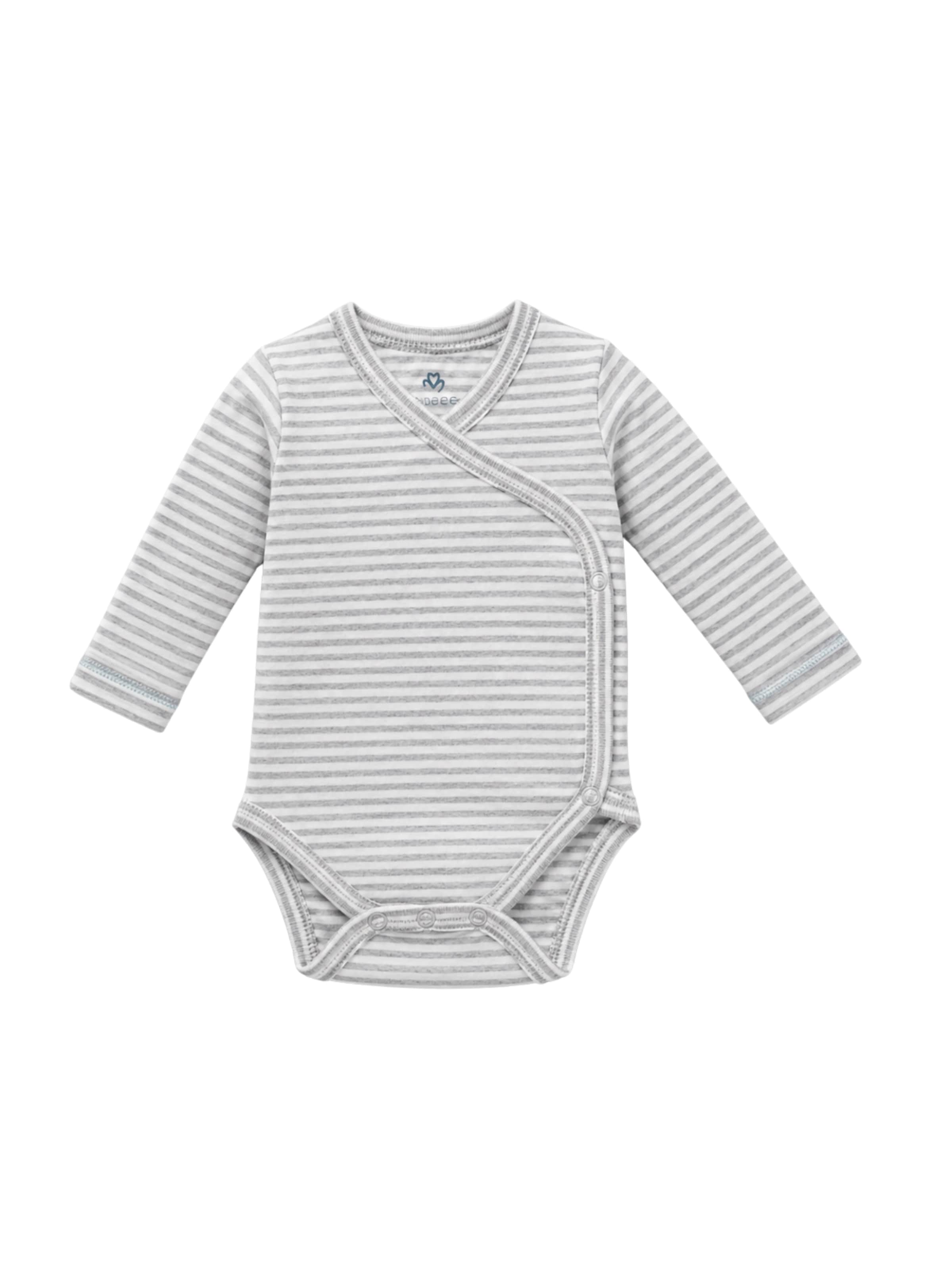 OrganicEra Strampler/Body‌ in Grau: Vorderseite