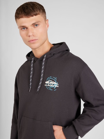 QUIKSILVER Athletic Sweatshirt 'MOONLIT MOUNTAIN' in Grey