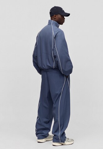 Bershka Baggy Nohavice - Modrá
