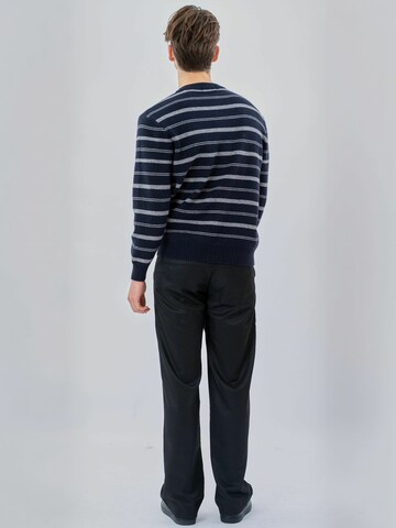 TEESHOPPEN Trui ' Striped ' in Blauw: terug