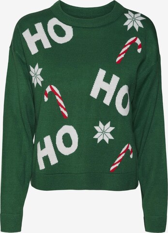 Pull-over 'MIXEDXMAS' VERO MODA en vert : devant