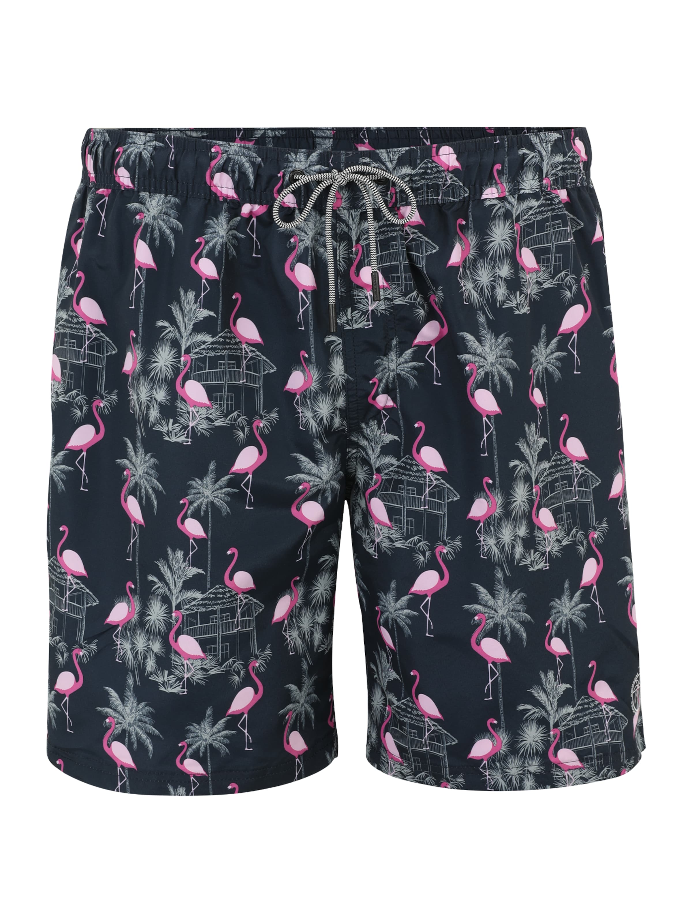 Shorts de bain 'JJFIJIPLS' Jack & Jones Plus en bleu : devant