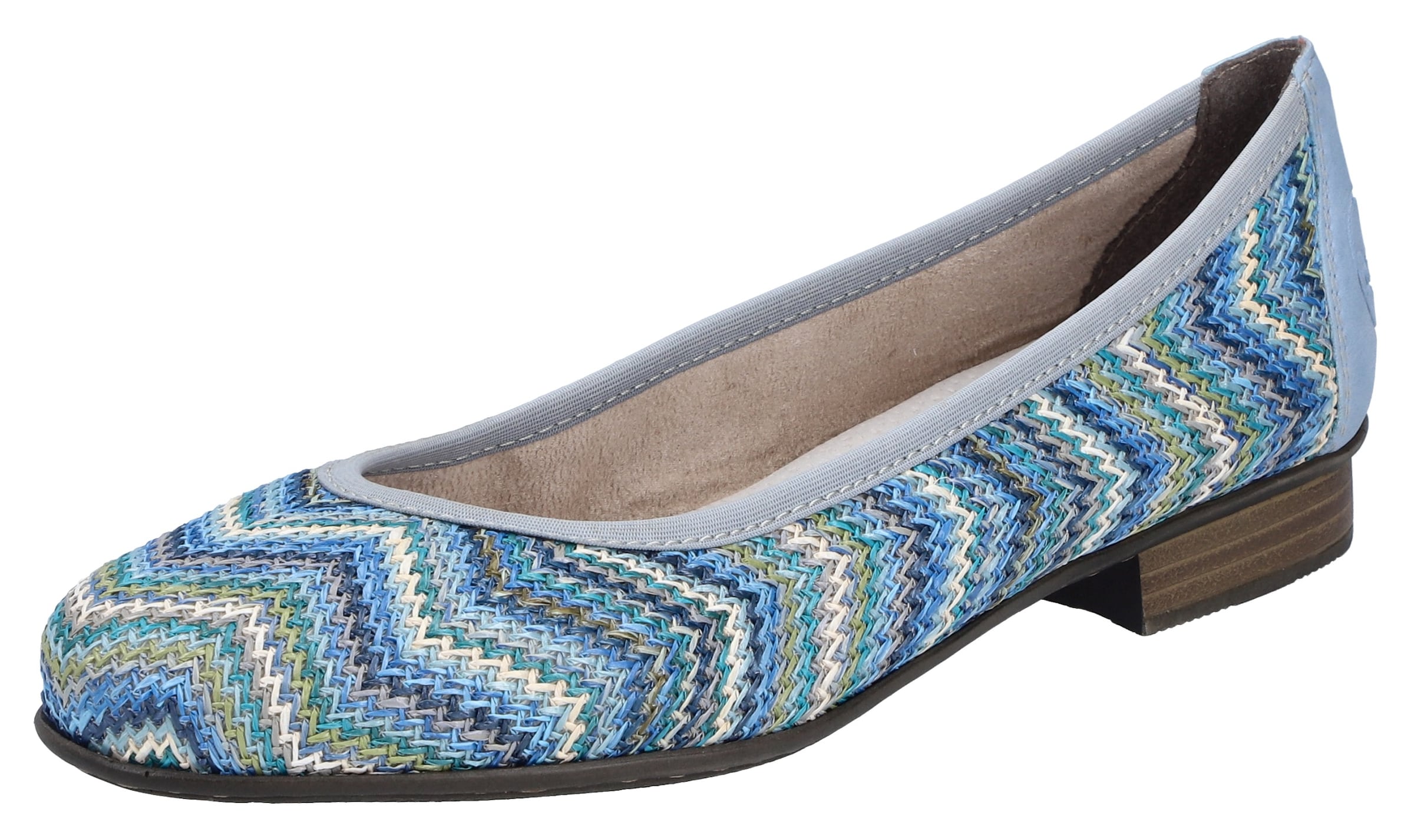 Ballerines Rieker en bleu : devant