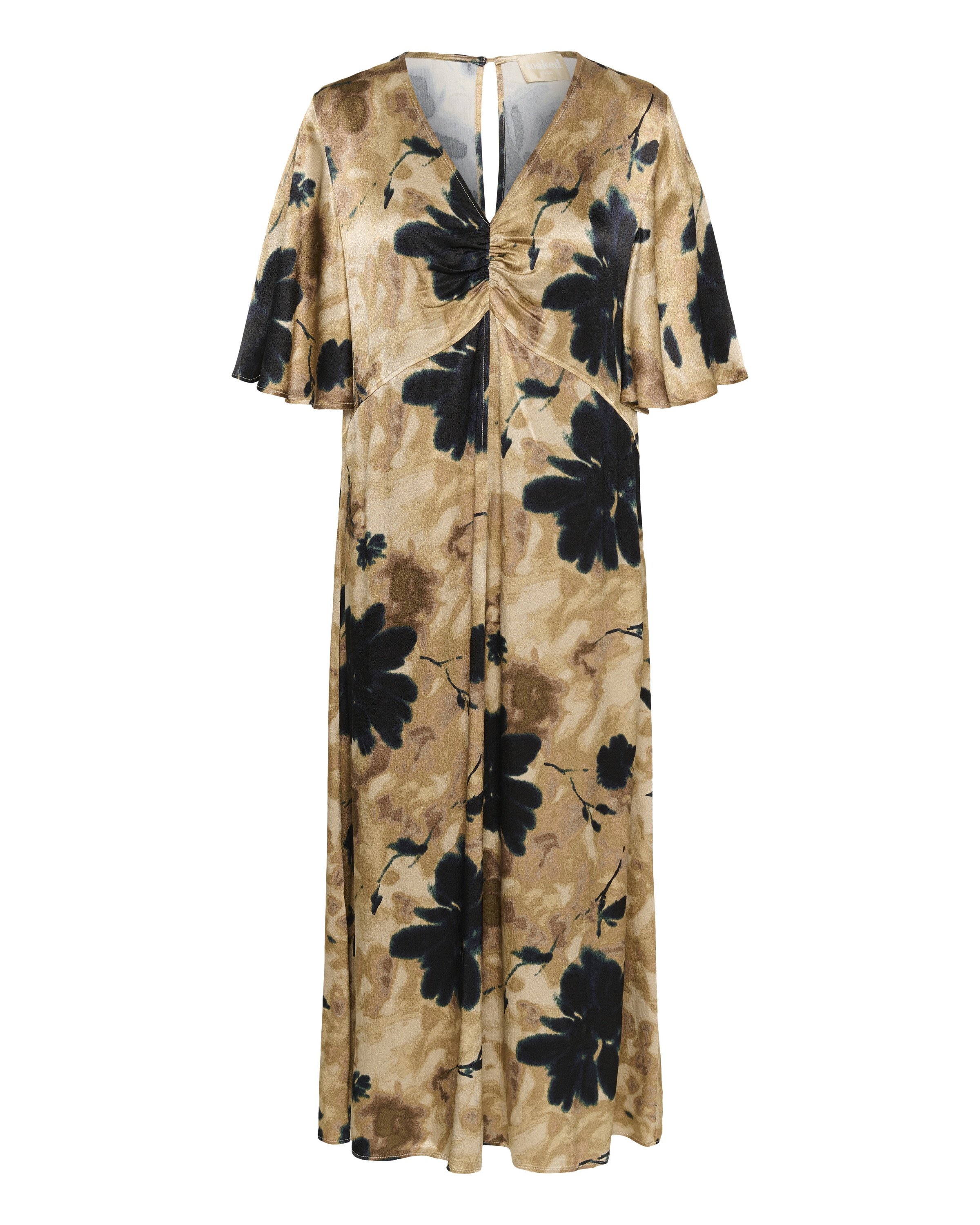 Robe 'SLRiyan' SOAKED IN LUXURY en beige : devant