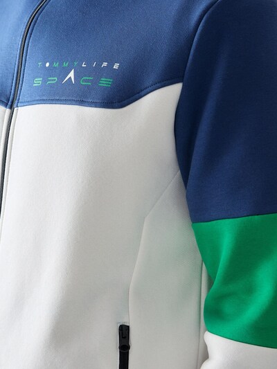 Completo per l'allenamento in L Tommy Life di colore blu / verde / bianco, Visualizzazione prodotti