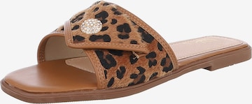 Ital-Design Pantolette in Beige: Vorderseite