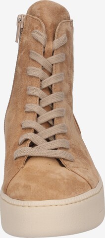WALDLÄUFER Lace-Up Ankle Boots in Beige