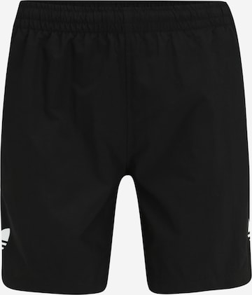 ADIDAS ORIGINALS Kratke kopalne hlače 'Essentials Trefoil' | črna barva: sprednja stran