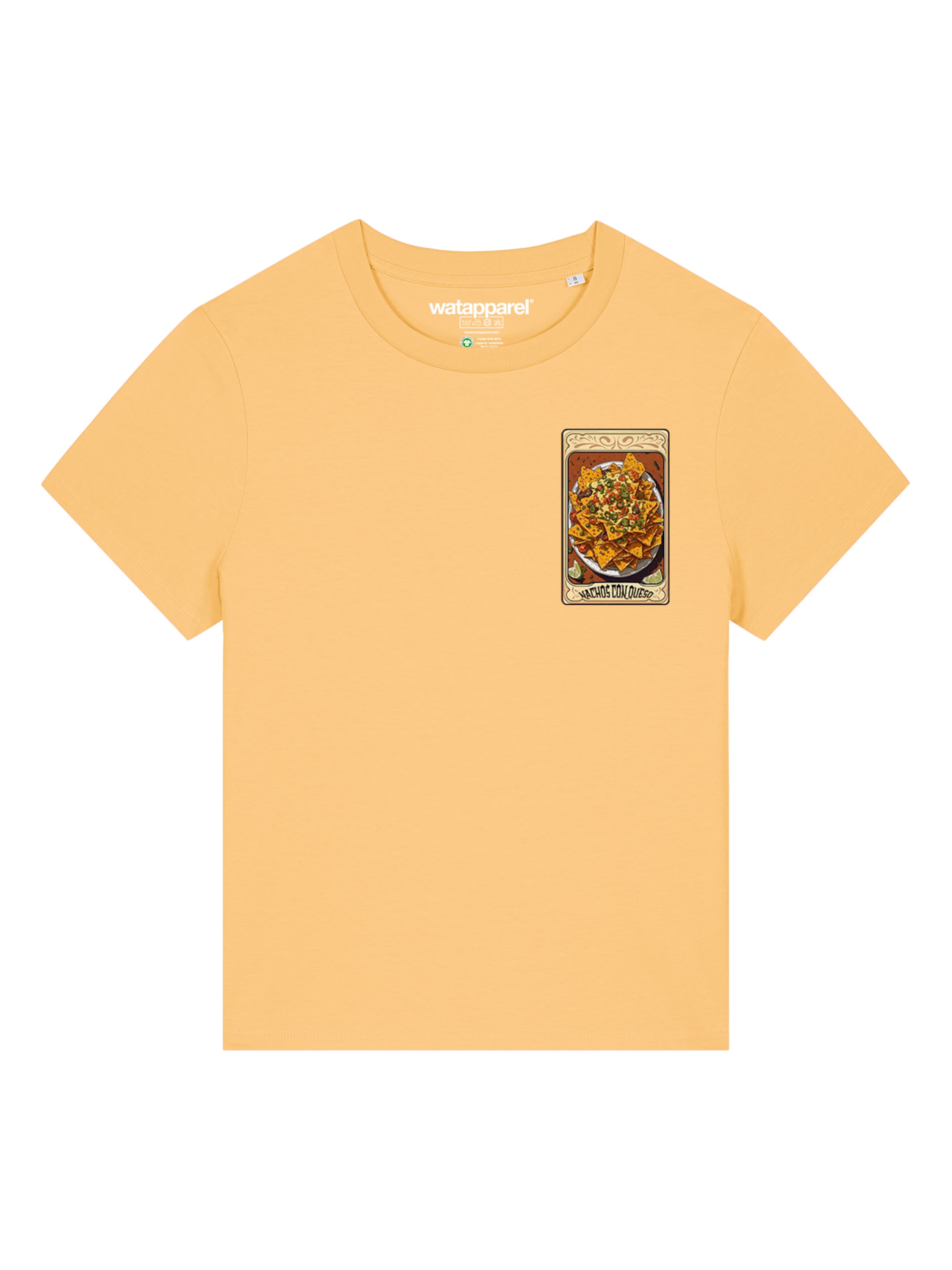 T-shirt 'Tarot Nachos' Watapparel en jaune : devant