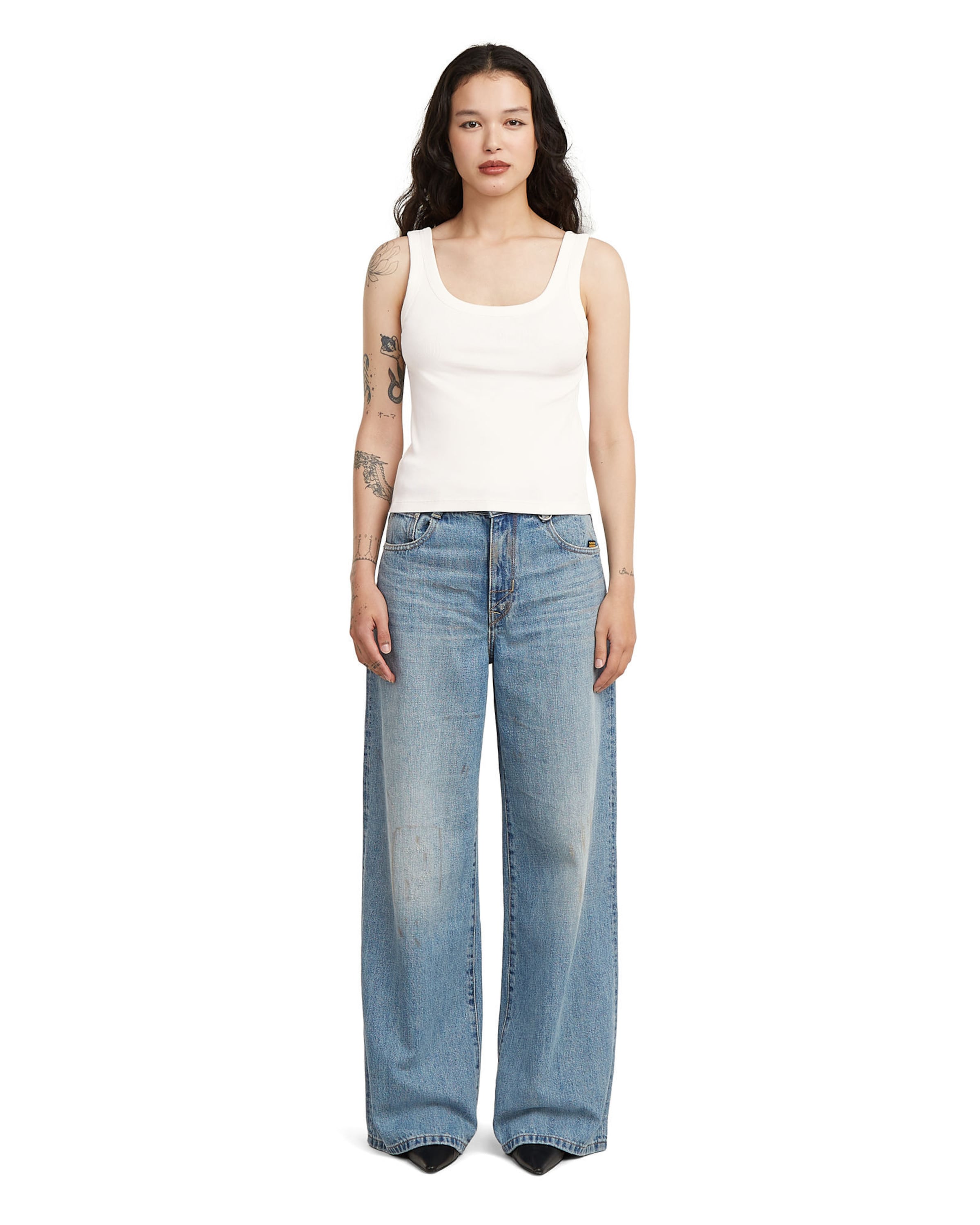 G-STAR Loosefit Jeans 'Skater High Loose Jeans' in Blauw