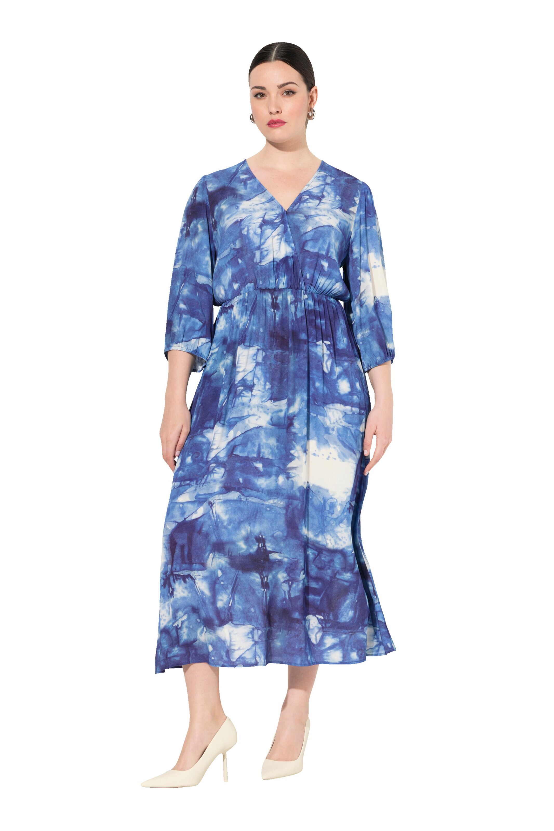 Ulla Popken Kleid in Blau: Vorderseite