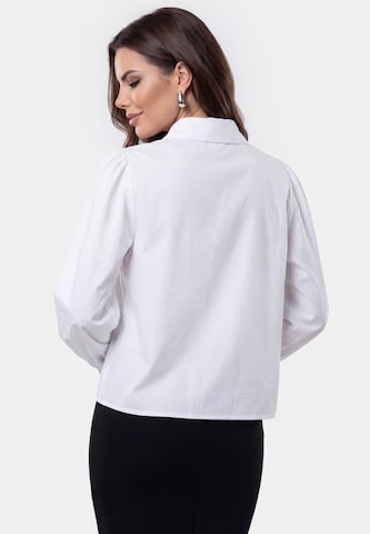 Chemisier faina en blanc
