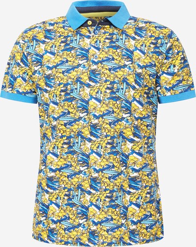 A Fish named Fred Shirt in de kleur Blauw / Navy / Lichtblauw / Geel / Wit, Productweergave