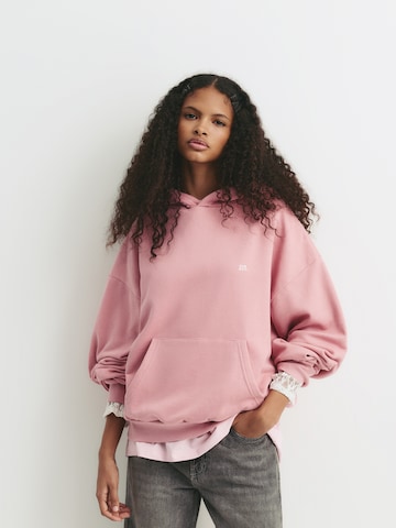 Pull&Bear Sweatshirt 'PACIFIC' in Pink: front