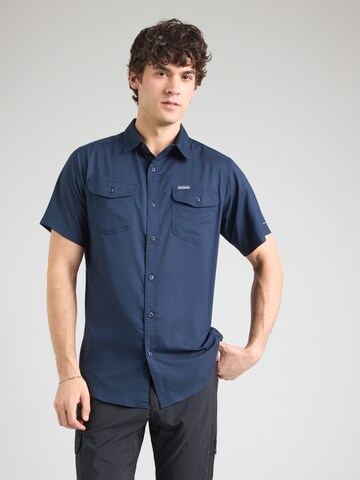 COLUMBIA Regular Fit Funktionshemd 'Utilizer™ II' in Blau: Vorderseite