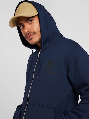 TIMBERLAND Zip-Up Hoodie in Blue