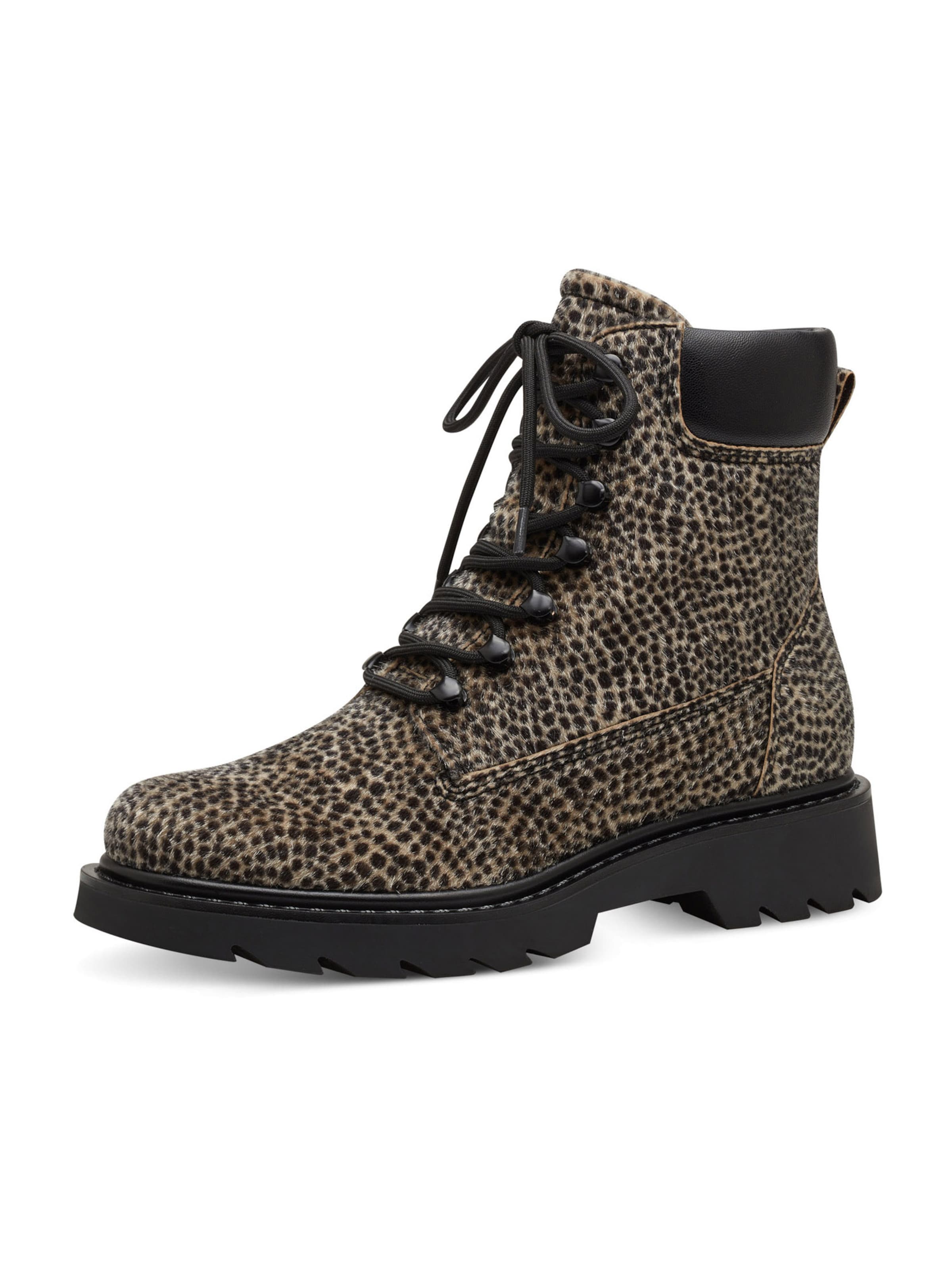 TAMARIS Lace Up Ankle Boots in Black ABOUT YOU