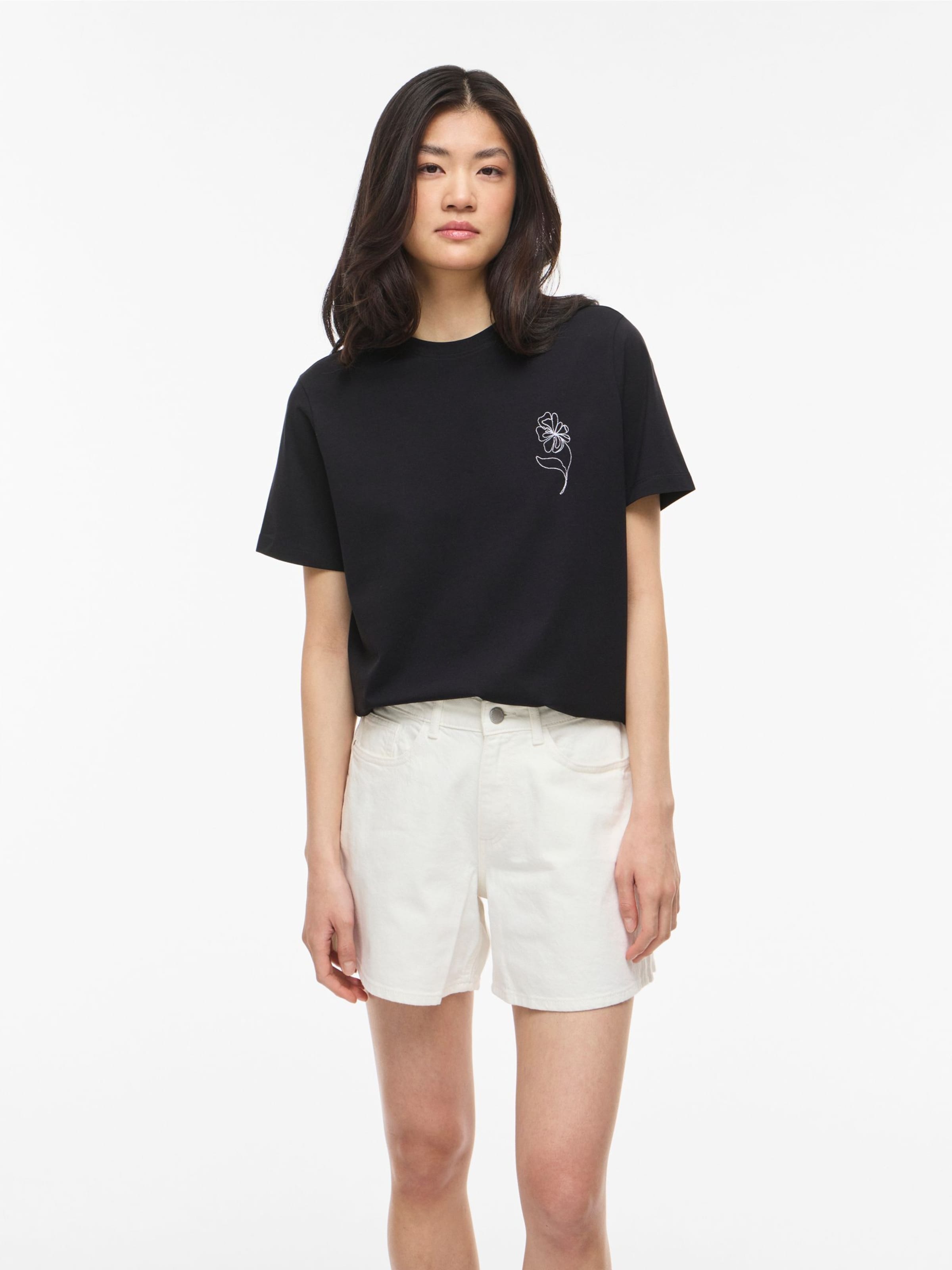 VILA - Camiseta 'VINORA' en negro: frente