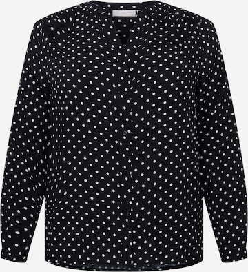 ONLY Carmakoma - Blusa 'Anita' en negro: frente