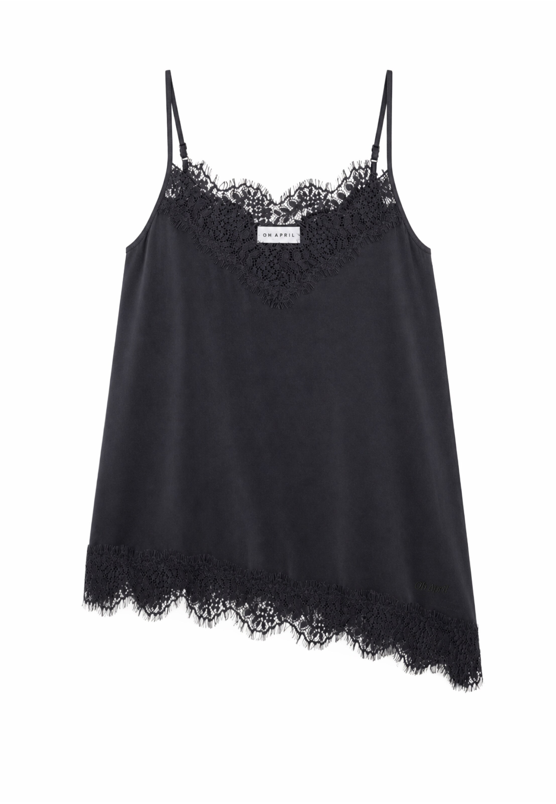 OH APRIL Top 'Tami' in Black: front