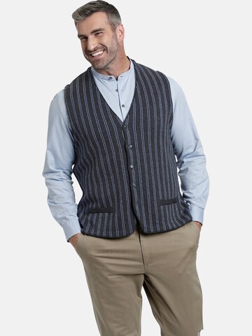 Charles Colby Knit Cardigan 'Bors' in Grey: front