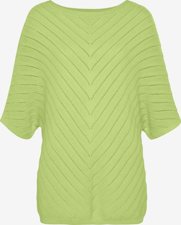 LASCANA Sweater in Green: front