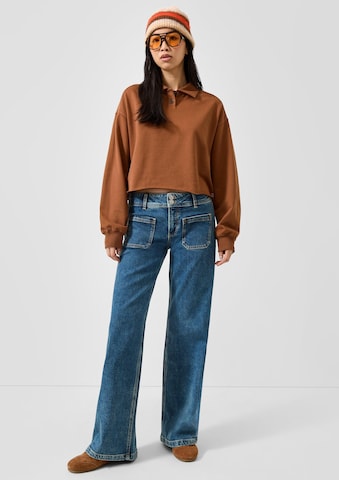 Sweat-shirt QS en marron