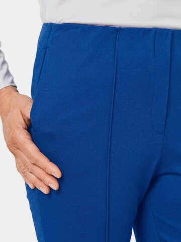 Goldner Slim fit Trousers 'LOUISA' in Blue